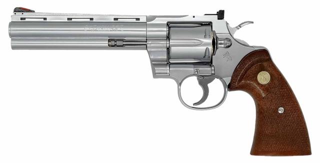 タナカワークス Colt Python .357Magnum 6inch R-model Stainless Finishモデルガン 返品種別B
