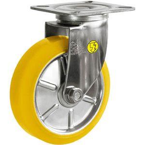 シシクSISIKUアドクライス ステンレスキャスター　制電性ウレタン車輪付自在 SUNJ-150-SEUW返品種別B