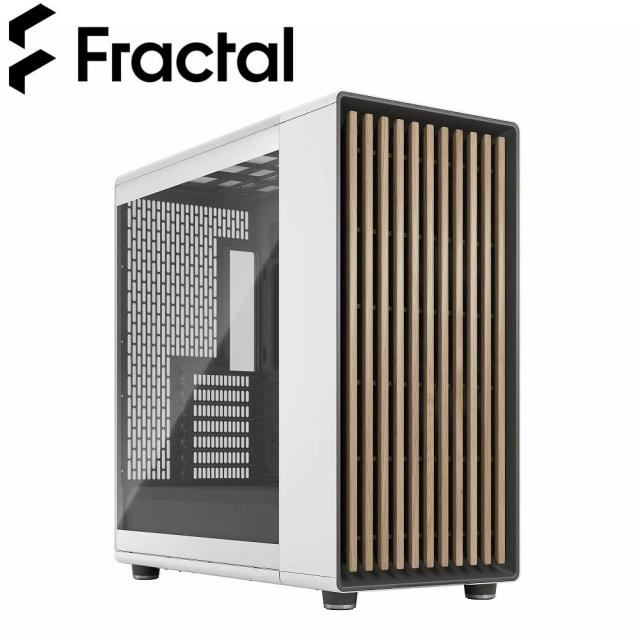 Fractal Design｜フラクタルデザイン FD-C-NOR1X-04 フルタワー型PCケース North XL Chalk White TG Clear 強化ガラスパネル（ホワイト）[FDCNOR1X04] 返品種別B
