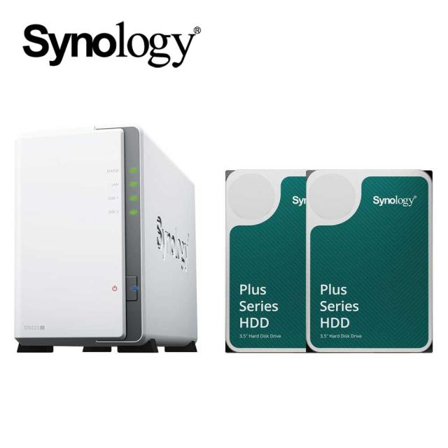 4099- ジャンク Synology シノロジー DS223J Synology DS223J NAS 2-Bay Dual HDD 4TB (2x2TB) SATA Ethernet