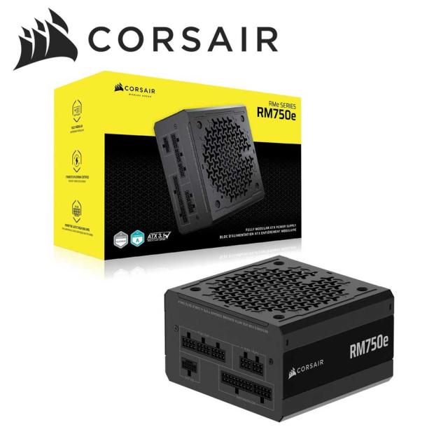 CORSAIR｜コルセア CP-9020295-JP RM750e -2025- ATX 3.1準拠 PCIe 5.1対応 電源ユニット 750W （ブラック）[9020295JP] 返品種別B