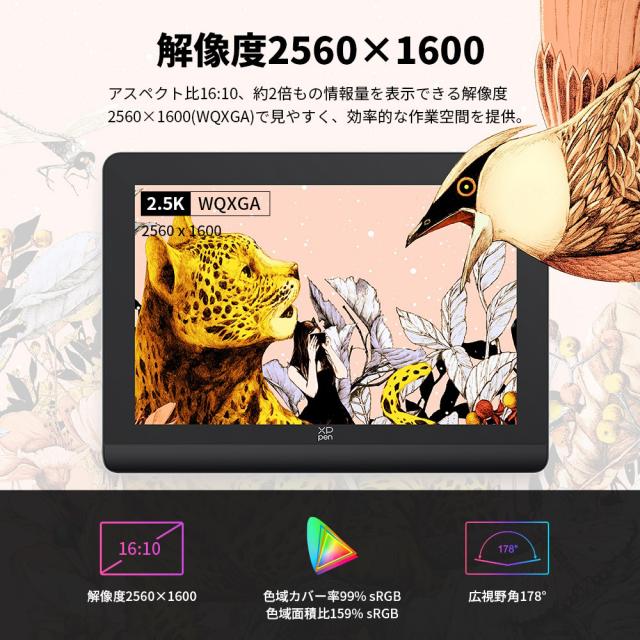 XP-PEN ARTPP160QH_JP Artist Pro 16(Gen2)替え芯セット付属