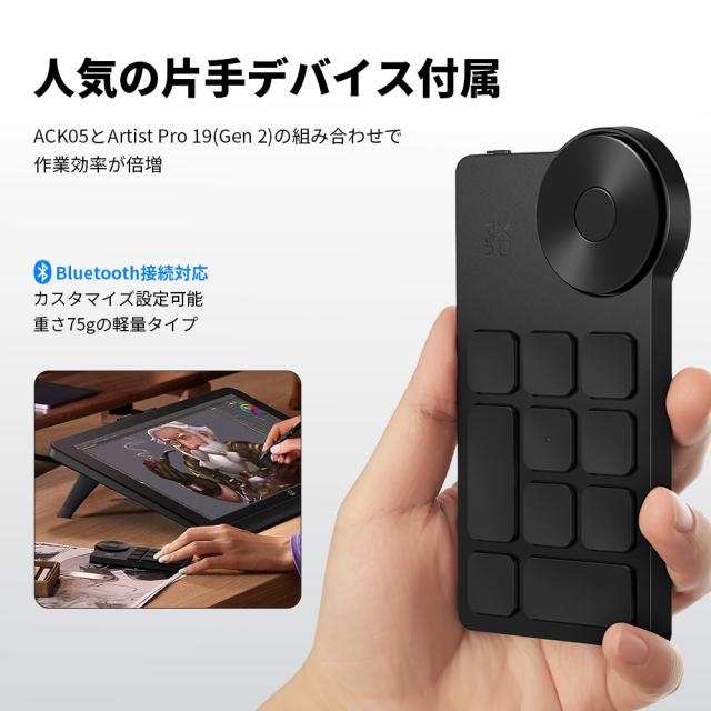 XP-PEN ARTPP180UH_JP2 Artist Pro 19(Gen2) 替え芯セット付属（ブラック＋グレイ）[ARTPP180UHJP2] 返品種別A_5