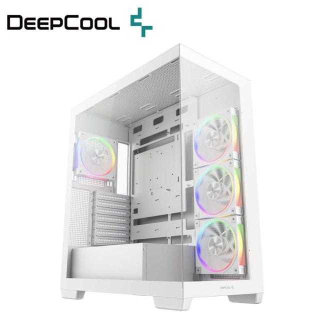 DEEPCOOL PCケース ホワイト マザボ、メモリ、CPU、電源、ファン付