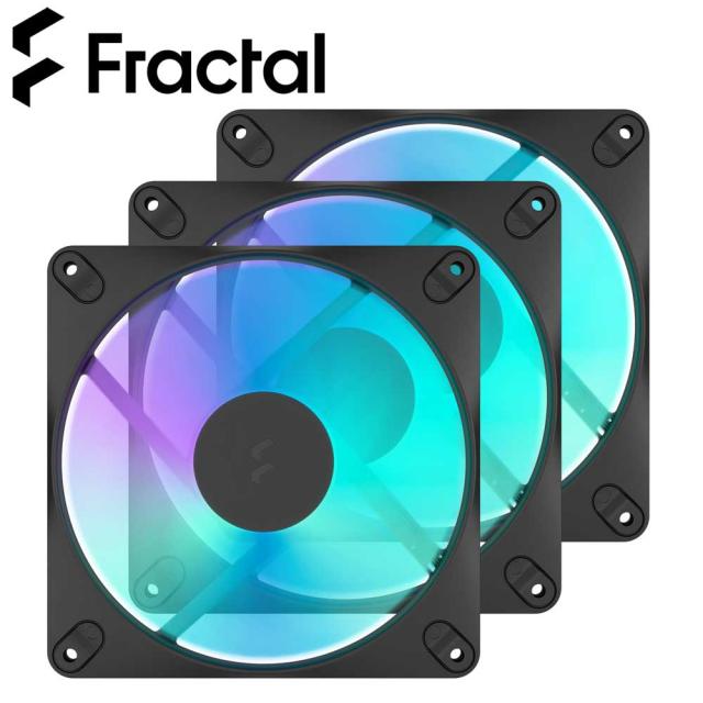 Fractal Design｜フラクタルデザイン FD-F-DR3-1403 140mm RGB PCケースファン 3-Pack Dynamic 3 （ブラック）[FDFDR31403] 返品種別B