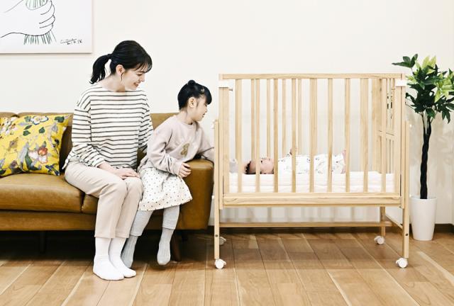 yamatoya そいねーるミニ ベビーベッド 美品】 大和屋 そいねーる ミニ