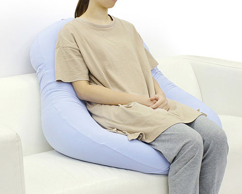 モグ 雲にのる夢枕　本体＋カバーセット（ミストグレー）専用バッグ付 クモニノルユメマクラカバ-ツキMGY返品種別B_6