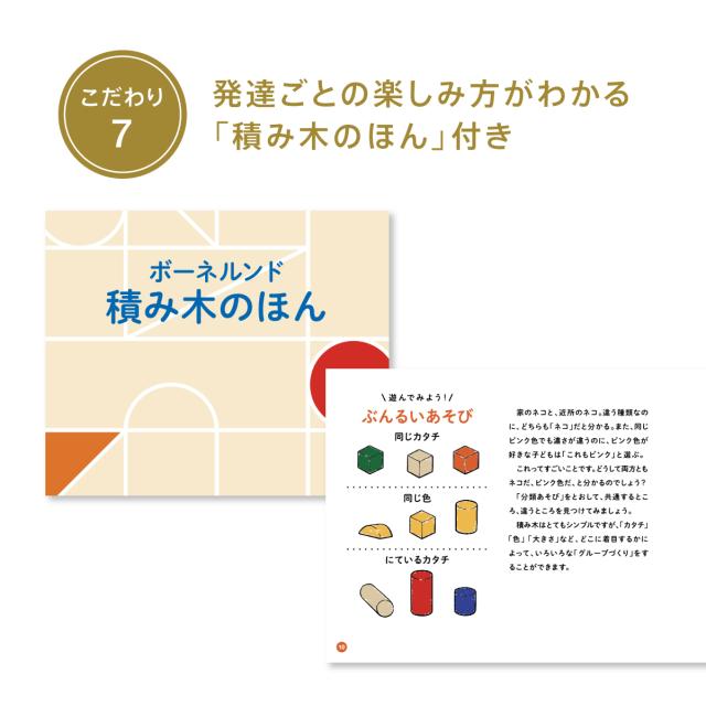 ボーネルンド オリジナル積み木 カラー（積み木のほん付）【BZID001】  返品種別B_8