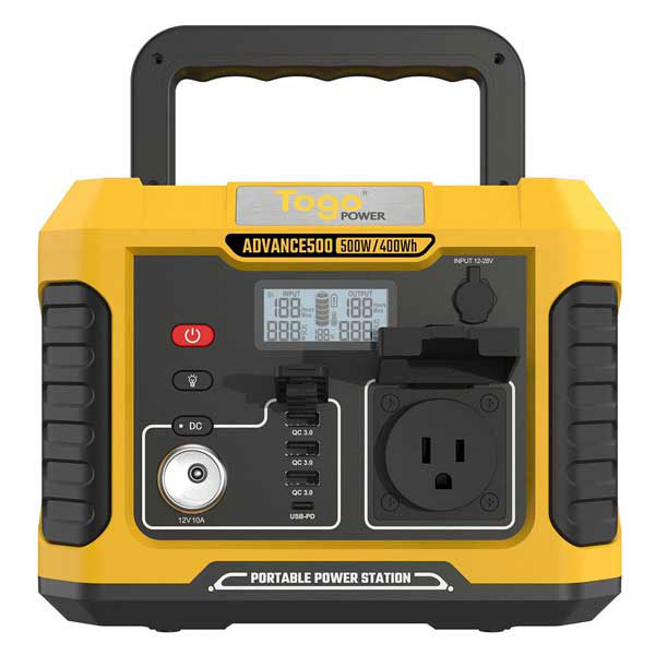 TogoPower AD500Y ポータブル電源 400Wh USB-C出力搭載TogoPower ADVANCE500[AD500YTOGOPOWER] 返品種別B