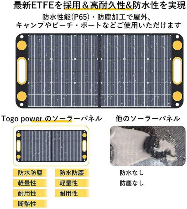 Togopower TSP-100M ポータブルソーラーパネルTogoPower ADVANCE 100W