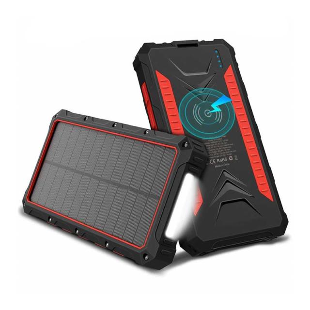agreen JMB-SR30-BKRE モバイルバッテリー agreen JMB-SR30-BKRE ソーラー付き大容量モバイルバッテリー