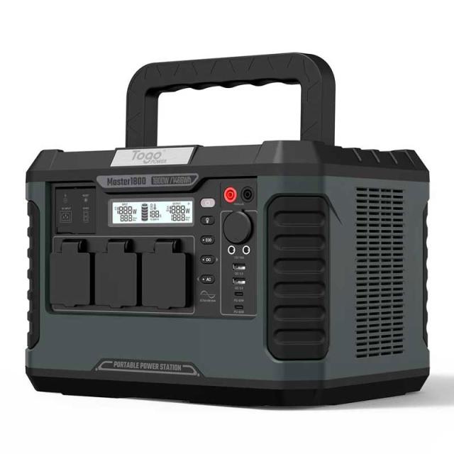 Togopower TPS1800 ポータブル電源 1466Wh ACコンセント出力3口USB-C出力搭載TogoPower MASTERシーリーズ[TPS1800] 返品種別B_1