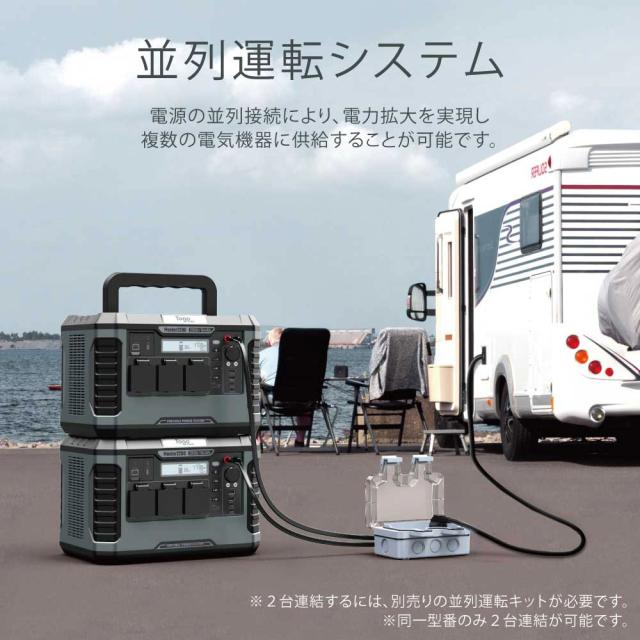 Togopower TPS1800 ポータブル電源 1466Wh ACコンセント出力3口USB-C出力搭載TogoPower MASTERシーリーズ[TPS1800] 返品種別B_4
