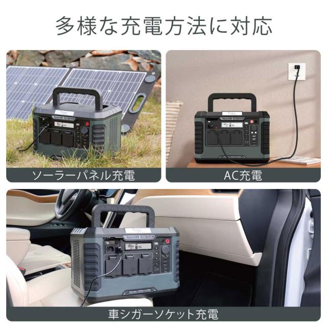 TogoPower TPS1800 ポータブル電源 1466Wh ACコンセント出力3口USB-C
