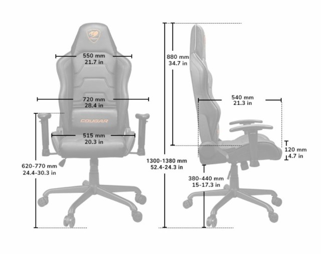 COUGAR（クーガー） CGR-AIR-B ゲーミングチェア ARMOR AIR (ブラック)COUGAR ARMOR AIR Gaming Chair[CGRAIRB] 返品種別A