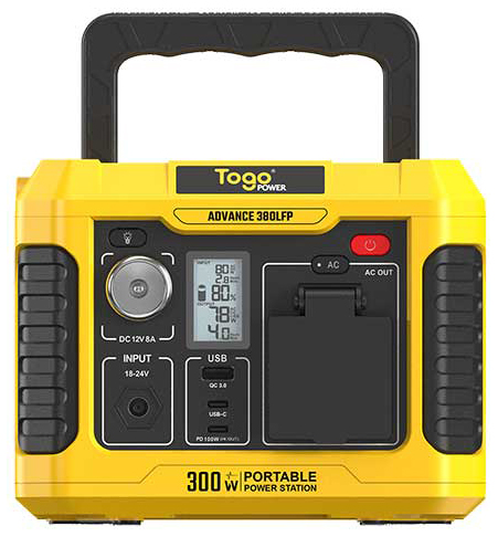 Togopower AD380LFP ポータブル電源 192Wh ACコンセント1口 USB-C出力搭載ADVANCEPLUSシリーズ[AD380LFP] 返品種別B