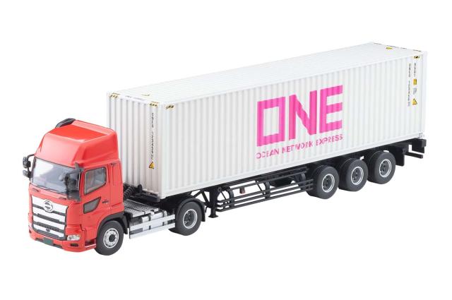 トミーテック 1/64 LV−N292d 日野プロフィア 40ft海上コンテナトレーラ（東邦車輛TC36H1C34）オーシャンネットワークエクスプレス グレーコンテナ【335252】ミニカー 返品種別B