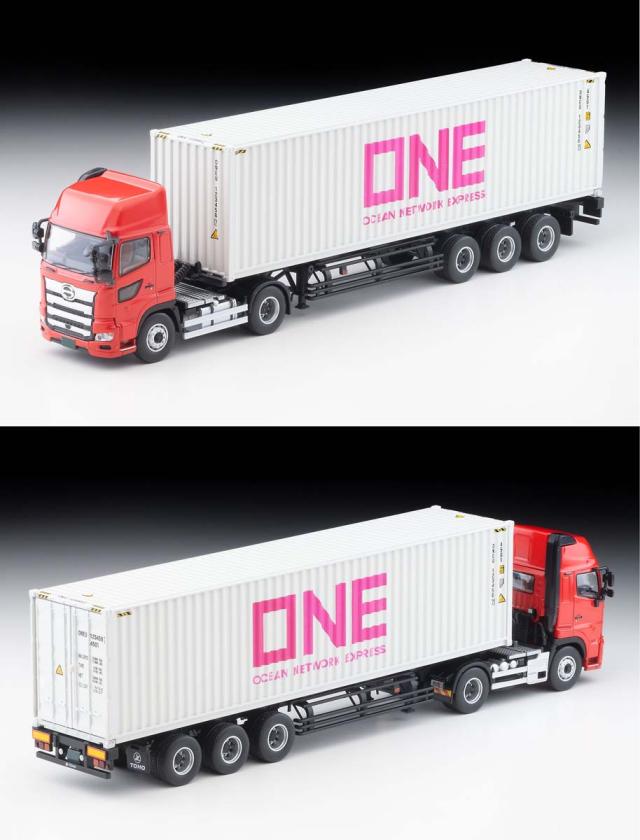トミーテック 1/64 LV−N292d 日野プロフィア 40ft海上コンテナトレーラ（東邦車輛TC36H1C34）オーシャンネットワークエクスプレス グレーコンテナ【335252】ミニカー 返品種別B