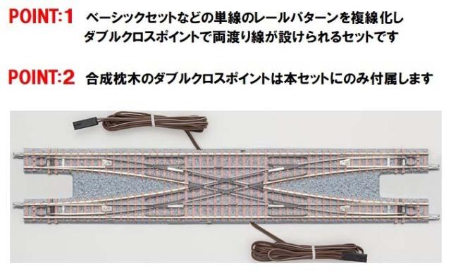 トミックス (N) 91029 レールセット複線化両渡りポイントセット 返品