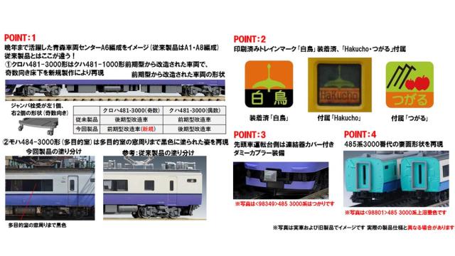 トミックス (N) 97603 JR 485 3000系特急電車（白鳥）基本セット6両 返品種別B_1
