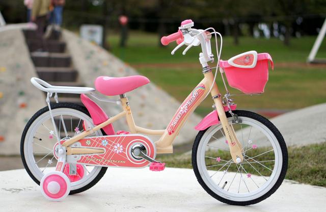 マイパラス MD-12-AP 16インチ幼児用自転車 バスケット・補助輪付き 【メーカー直送・他商品との同時購入不可】（アプリコット）MYPALLAS[MD12AP] 返品種別B_8