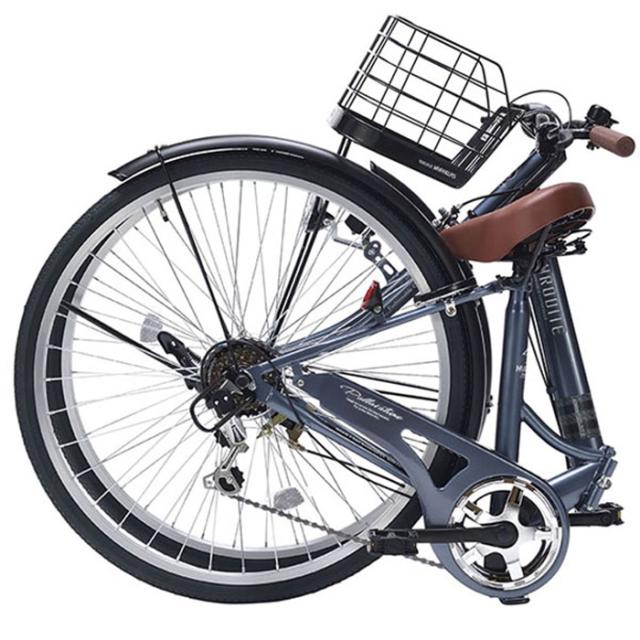 マイパラス MC-507-CA 26インチ折りたたみシティサイクル シマノ6段変速 肉厚チューブ 【メーカー直送・他商品との同時購入不可】（カフェ）MYPALLAS[MC507CA] 返品種別B_2