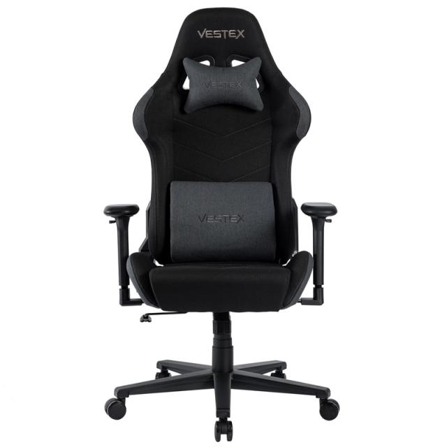 VESTEX(ベステックス) ゲーミングチェア S1シリーズ カラーファブリックモデル フットレストなし（ブラック） VES-S1BK返品種別A_1