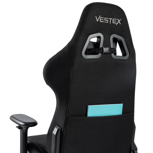 VESTEX(ベステックス) ゲーミングチェア S1シリーズ カラーファブリックモデル フットレストなし（ブラック） VES-S1BK返品種別A_3