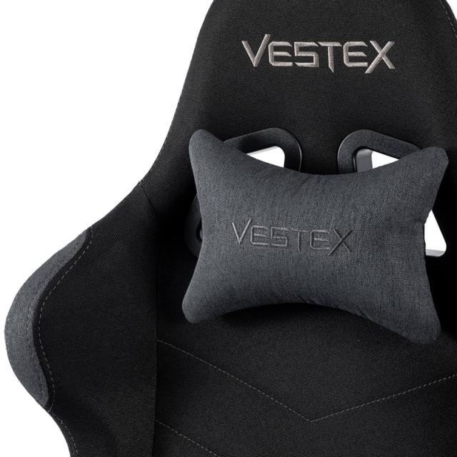 VESTEX(ベステックス) ゲーミングチェア S1シリーズ カラーファブリックモデル フットレストなし（ブラック） VES-S1BK返品種別A_4