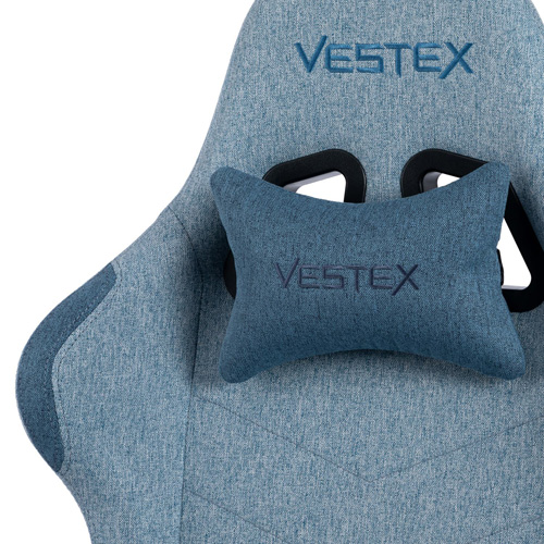 VESTEX(ベステックス) VES-S1BL ゲーミングチェア S1シリーズ カラーファブリックモデル フットレストなし（ブルー）[VESS1BL] 返品種別A_4