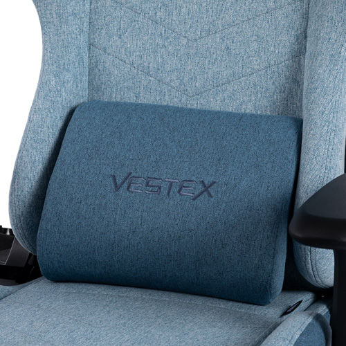 VESTEX(ベステックス) VES-S1BL ゲーミングチェア S1シリーズ カラーファブリックモデル フットレストなし（ブルー）[VESS1BL] 返品種別A_5