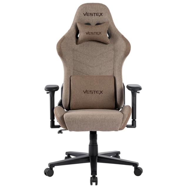 VESTEX(ベステックス) ゲーミングチェア S1シリーズ カラーファブリックモデル フットレストなし（ブラウン） VES-S1BR返品種別A_1
