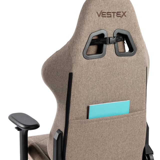 VESTEX(ベステックス) ゲーミングチェア S1シリーズ カラーファブリックモデル フットレストなし（ブラウン） VES-S1BR返品種別A_3