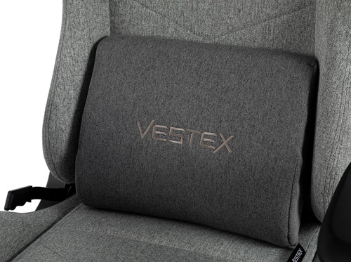 VESTEX(ベステックス) VES-S1GY ゲーミングチェア S1シリーズ カラーファブリックモデル フットレストなし（グレー）[VESS1GY] 返品種別A_5