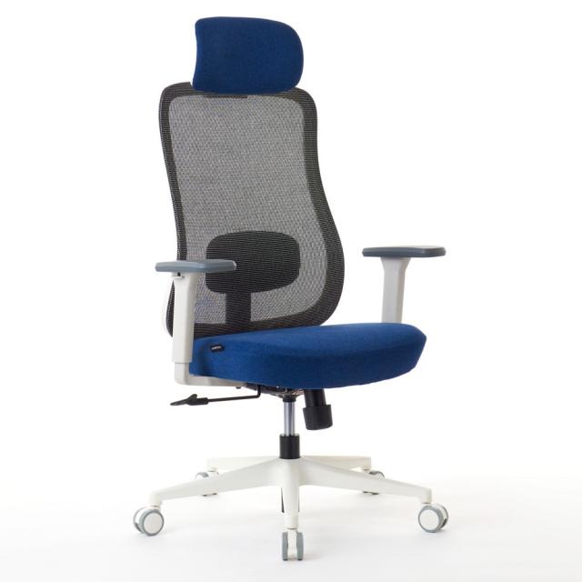 ROOMWORKS(ルームワークス) RM2-WBL ワークチェア シンプルベーシック M2シリーズ ホワイトベース（ネイビー）[RM2WBL] 返品種別A