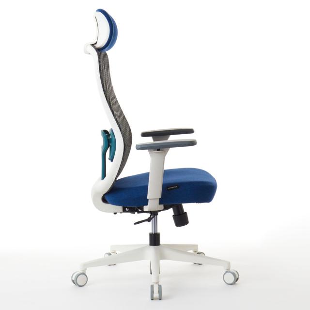 ROOMWORKS(ルームワークス) RM2-WBL ワークチェア シンプルベーシック M2シリーズ ホワイトベース（ネイビー）[RM2WBL] 返品種別A_3