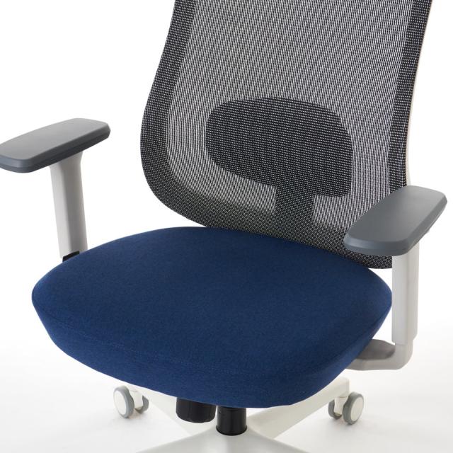 ROOMWORKS(ルームワークス) RM2-WBL ワークチェア シンプルベーシック M2シリーズ ホワイトベース（ネイビー）[RM2WBL] 返品種別A_5