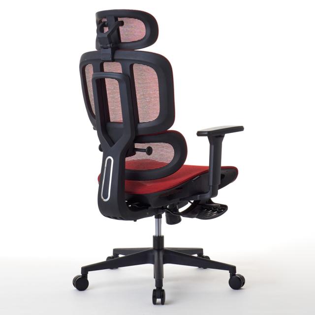 フルフラットメッシュレーシングチェア(赤)新品 送料無料フルフラットメッシュレーシングチェア レッド（RD）