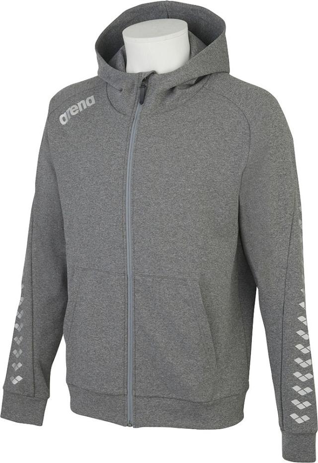 アリーナ ARN1331-GRM-S フルジップスウェットパーカー（グレイモク・サイズ：S）arena[ARN1331GRMS] 返品種別A