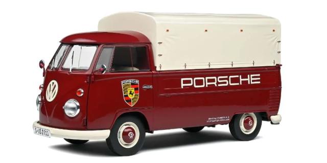ソリド 【再生産】1/18 フォルクスワーゲン T1 ピックアップ ポルシェサービス 1950(レッド)【S1806707】ミニカー  返品種別B
