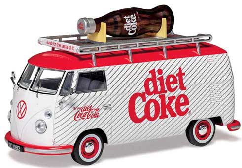 CORGI 【再生産】1/43 ダイエットコーク VW タイプ2 (T1) Split Screen パネル キャンピングカー コークボトル積載【CGCC02747】ミニカー  返品種別B