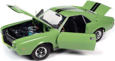 ミニカー　1/18 1969 AMC AMX ハードトップ(ビッグバットグリーン) [AMM1313] Amazon.com: American Muscle 1969 AMC AMX Hardtop 1:18 Scale