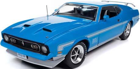 ミニカー　1/18 1972 フォード マスタング マッハ 1(グラバーブルー) [AMM1314] 1/18 フォード マスタング マッハ1 1972 Ford Mustang Mach1