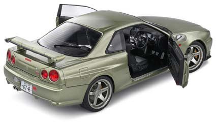 ソリド 1/18 日産 スカイライン GT-R (R34) 1999 (グリーン)【S1804308】ミニカー 返品種別Bの通販はau PAY  マーケット - Joshin web 家電・PC・ホビー専門店 | au PAY マーケット－通販サイト