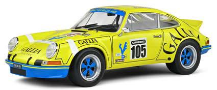 ソリド 1/18 ポルシェ 911 RSR 1973 #105 (イエロー)【S1801118】ミニカー 返品種別B