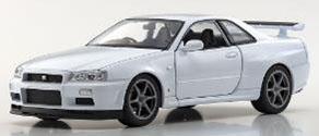 WELLY 【再生産】1/24 ニッサン スカイライン GT-R(R34) ホワイト【WE24108W1】ミニカー 返品種別B