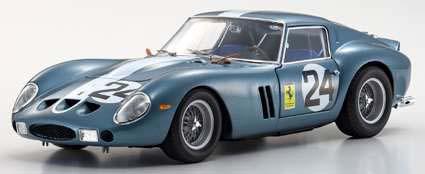 京商 1/18 フェラーリ 250GTO 1962 セブリング #24 (ブルー)【KS08438D】ミニカー 返品種別B