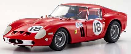 京商 1/18 フェラーリ 250GTO 1963 デイトナ 3h #18 (レッド)【KS08438F】ミニカー 返品種別B