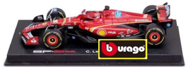 ブラゴ 1/18 フェラーリ SF-24 2024 No.16 C.ルクレール ドライバー付【18-16821L16】ミニカー 返品種別B