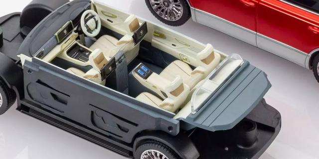京商 1/43 トヨタ センチュリー (紅蓮/レッドxシルバー)【KS03926RS